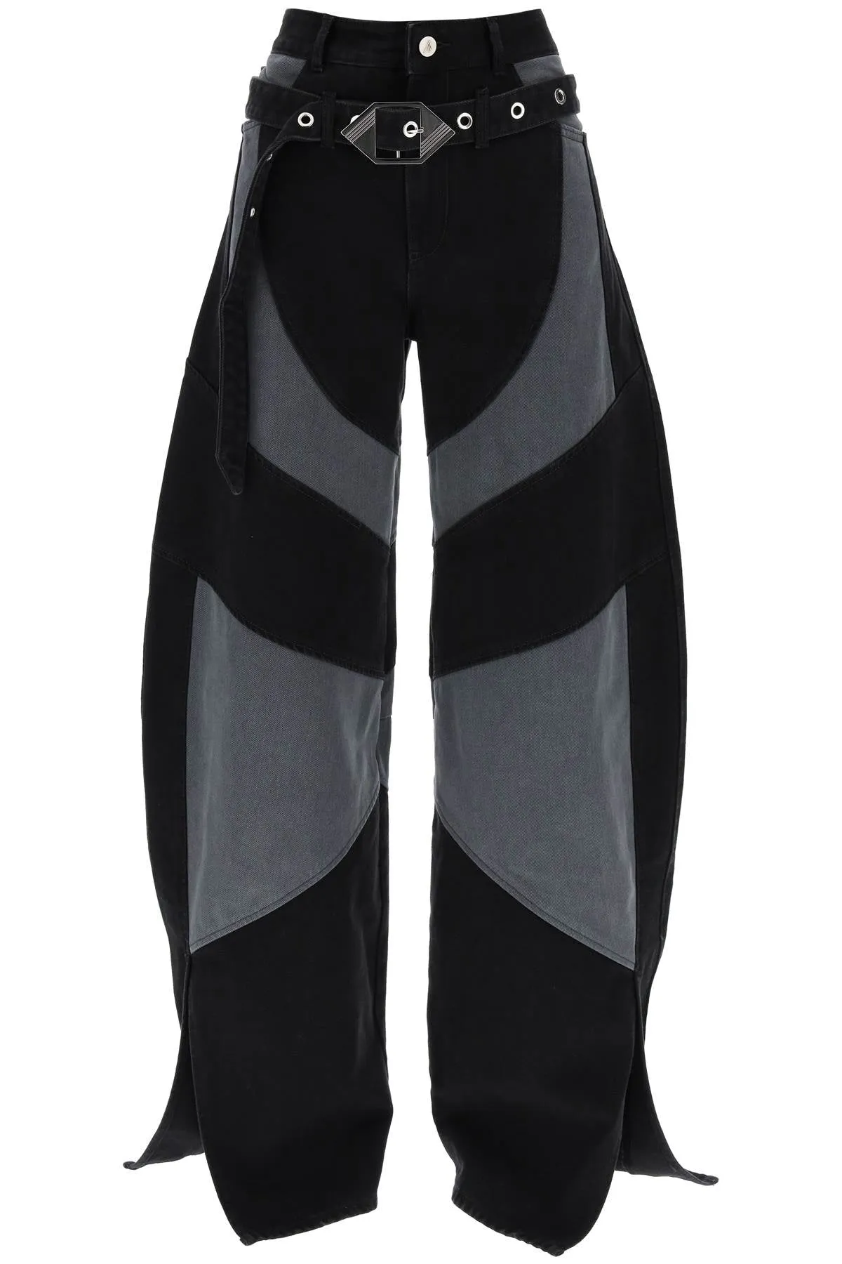 TWO-TONE PANEL JEANS