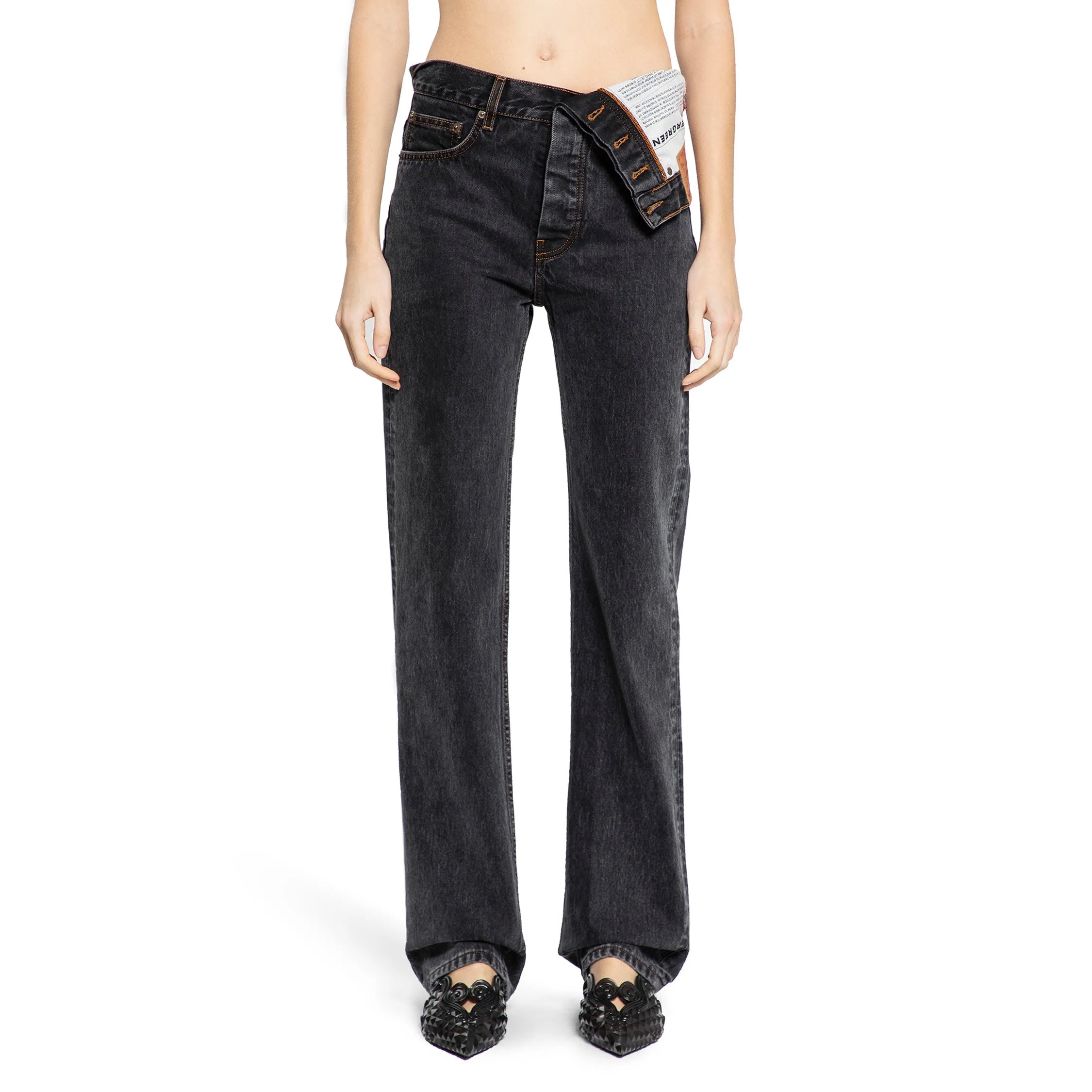Y/PROJECT WOMAN BLACK JEANS