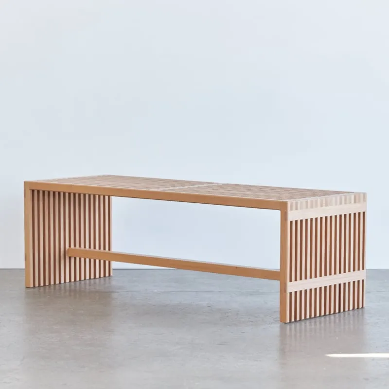 Zero Waste Slatted Bench